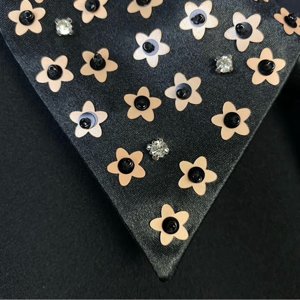 Betsey Johnson Cocktail Dress With Embellished Collar - Picture 8 of 14